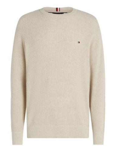 Refined Structure Crew Nk Beige Tommy Hilfiger