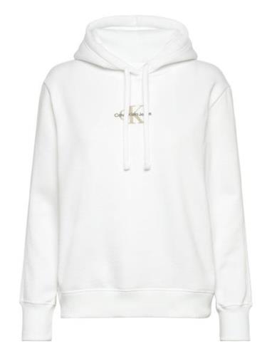 Monologo Regular Hoodie White Calvin Klein Jeans