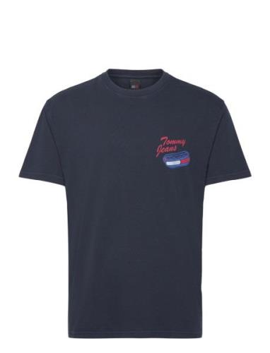 Tjm Reg Unisex Fun Novelty Tee Navy Tommy Jeans