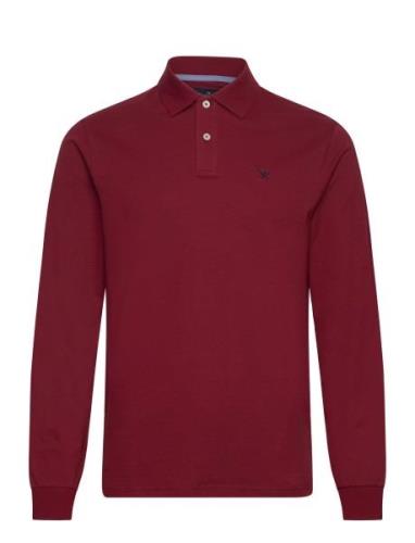 Slim Fit Logo Ls Burgundy Hackett London