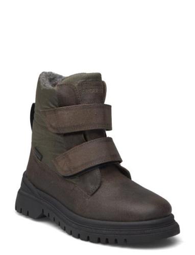 Boots - Flat - With Velcro Khaki ANGULUS