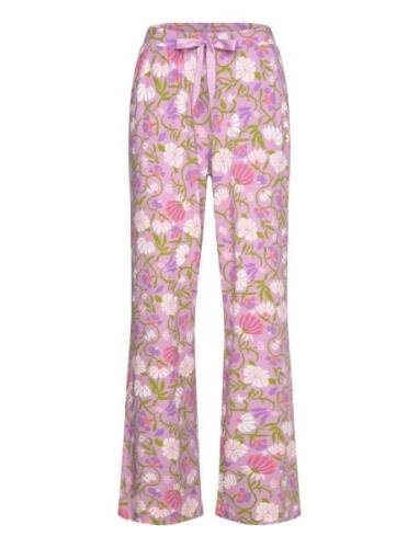 Pant Jersey Str Flower Pink Hunkemöller