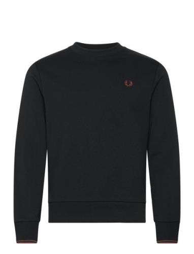 Crew Neck Sweatshirt Black Fred Perry