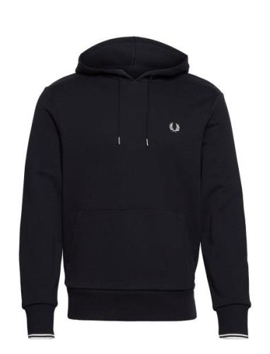 Tipped Hooded Sweatsh Blue Fred Perry