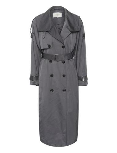 Sallygz Trenchcoat Grey Gestuz