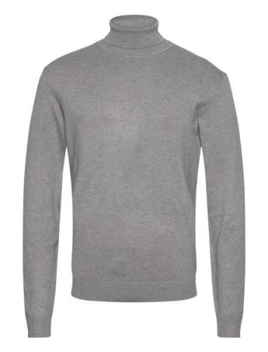 Mélange Roll Neck Knit Grey Lindbergh