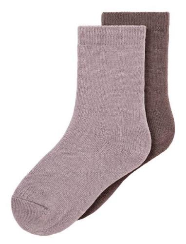 Nmfwakta Wo/Vi 2P Sock Purple Name It