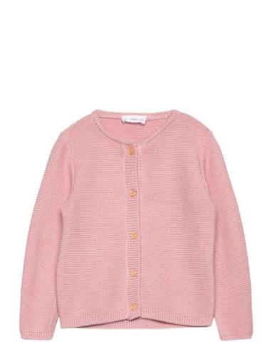 Button Knit Cardigan Pink Mango