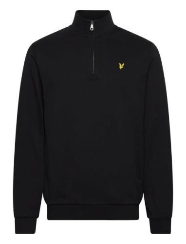 Loopback Quarter Zip Sweat Black Lyle & Scott