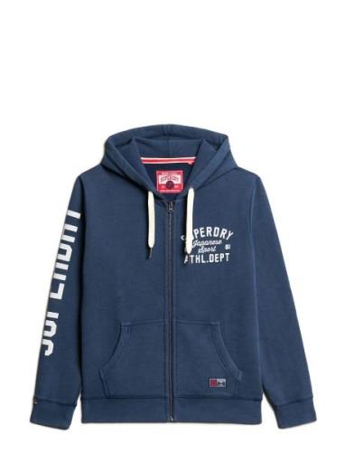 Track & Field Graphic Ziphood Blue Superdry