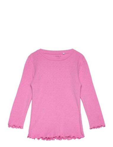 Nmfnimisa Ls Slim Top Pink Name It