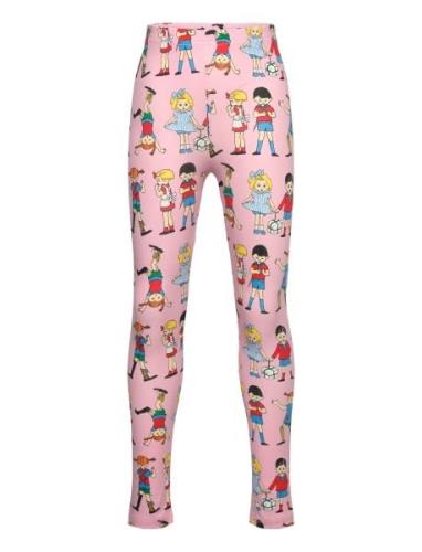 Pippi And Friends Leggings Pink Martinex