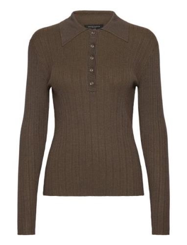 Anem Bbcathrin Knit Blouse Brown Bruuns Bazaar