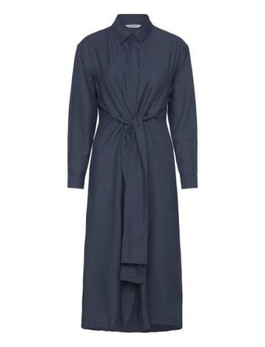 Srsydney Midi Shirt Dress Navy Soft Rebels