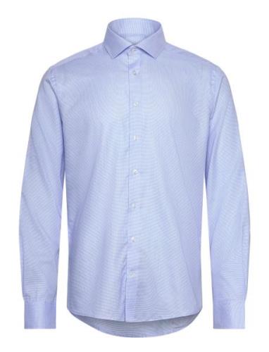 Bs Wiggins Slim Fit Shirt Blue Bruun & Stengade