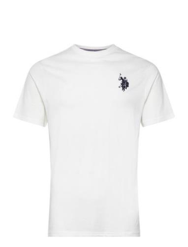 Kaleb Rel Sj Uspa M Tee White U.S. Polo Assn.