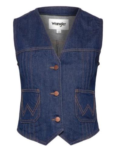 Femme Vest Blue Wrangler