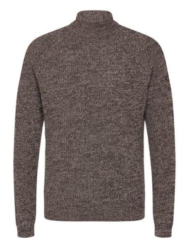 Onsfelip Life Reg 5 Twist High Neck Knit Brown ONLY & SONS