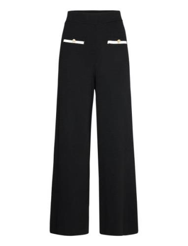 Straight-Fit Trousers With Contrasting Piping Black Mango