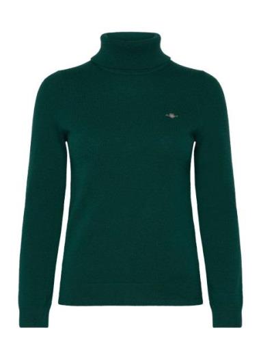 Extrafine Lambswool Rollneck Green GANT