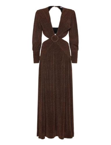 Mabel Maxi Dress Brown Love Lolita