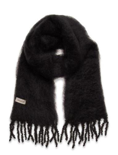 Aurora Kid Mohair Scarf Black Balmuir