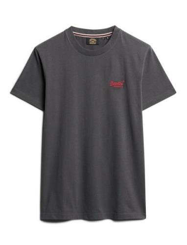 Vintage Logo Emb Tee Grey Superdry