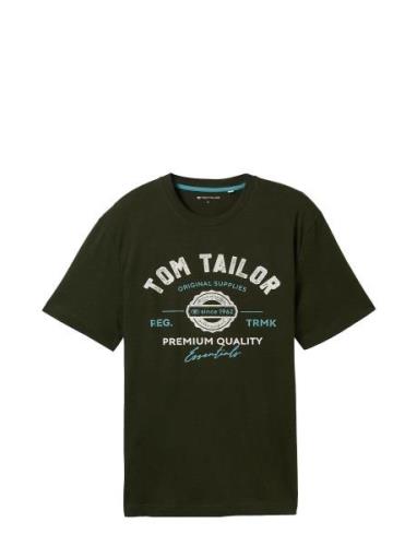 Logo Tee Khaki Tom Tailor