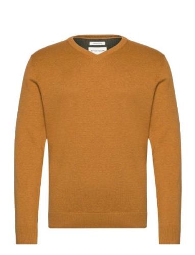 Basic V-Neck Knit Yellow Tom Tailor