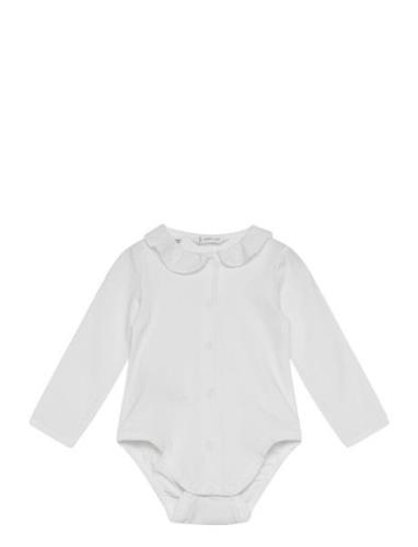 Babydoll-Neck Bodysuit White Mango