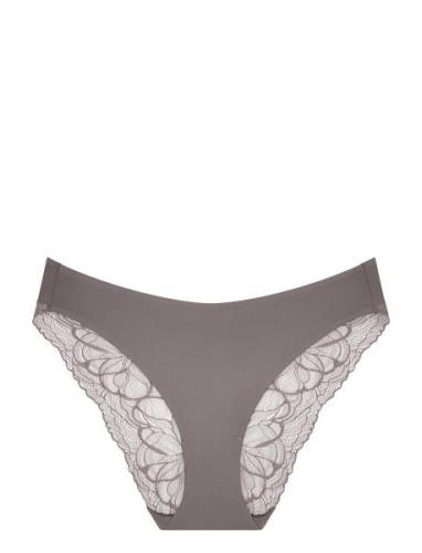 Body Make-Up Illusion Lace Highleg Grey Triumph