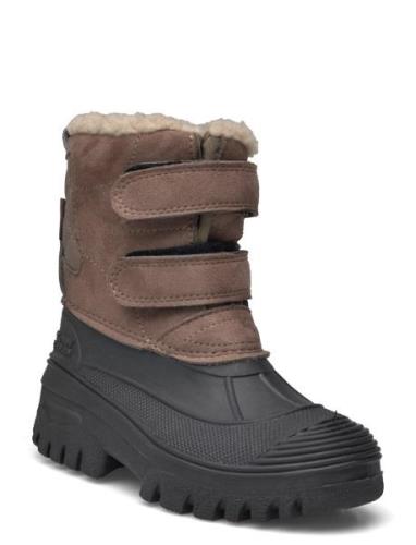 Boots Lightweight Velcro Brown En Fant