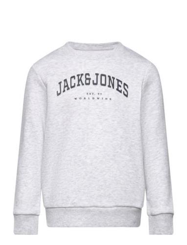 Jjecaleb Varsity Sweat Crew Neck Sn Jnr Grey Jack & J S