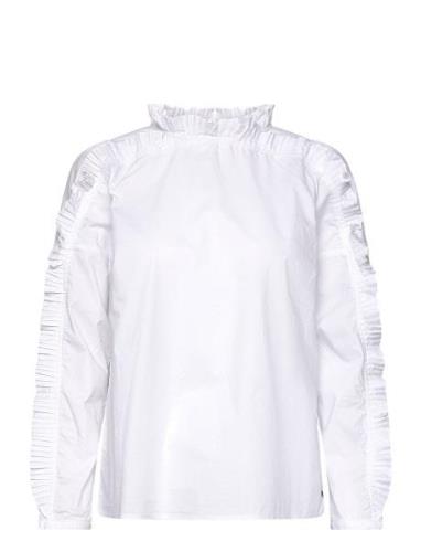 Shirt With Ruffles White Coster Copenhagen