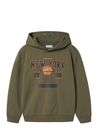 Nkmvugo Ls Nreg Sweat Wh Bru Khaki Name It