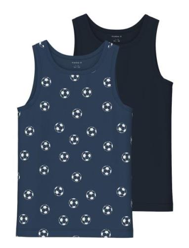 Nkmtank Top 2P Dark Denim Football Noos Navy Name It