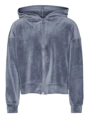 Vmathena Ls Zip Hoodie Jrs Girl Blue Vero Moda Girl