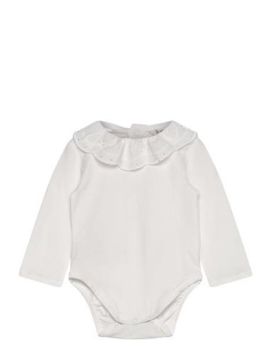 Babydoll-Neck Bodysuit White Mango