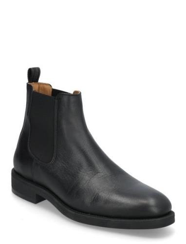 Slhjoseph Leather Chelsea Boot Noos Black Selected Homme