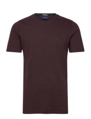 Stripe Tee Burgundy Lindbergh