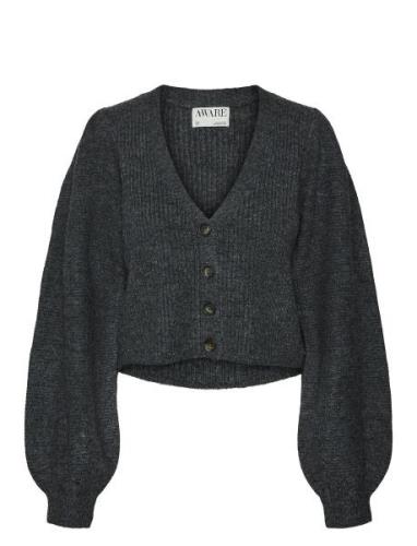 Vmmay Ls V-Neck Knit Cardigan Vma Grey Vero Moda