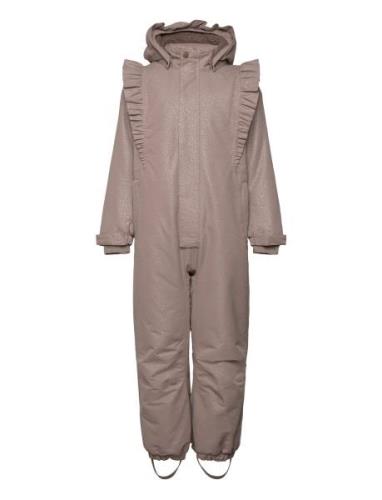 Snowsuit W. Frills Brown En Fant