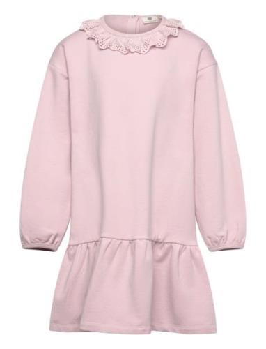 Dress Ls Sweat Pink En Fant