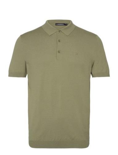 Ridge Rayon Silk Polo Green J. Lindeberg