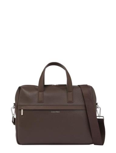 Ck Must Laptop Bag Brown Calvin Klein