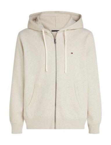 Essential Fleece Zip Through Cream Tommy Hilfiger