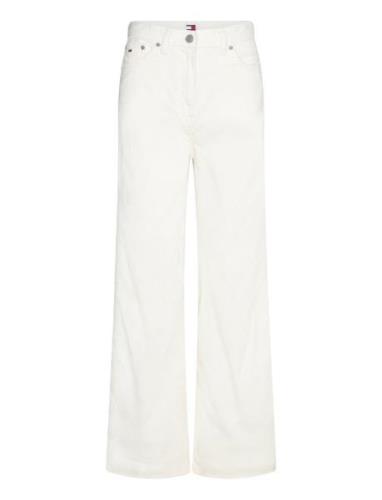 Tjw Claire Fine Cord Pant White Tommy Jeans