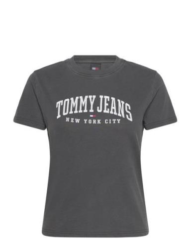 Tjw Reg Varsity Tee Black Tommy Jeans