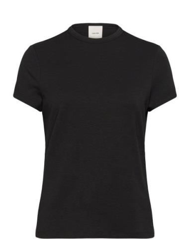 Modal Stretch C-Neck Slim Top Ss Black Calvin Klein