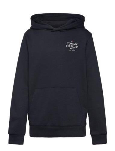 Th Logo Puff Print Reg Hoodie Navy Tommy Hilfiger